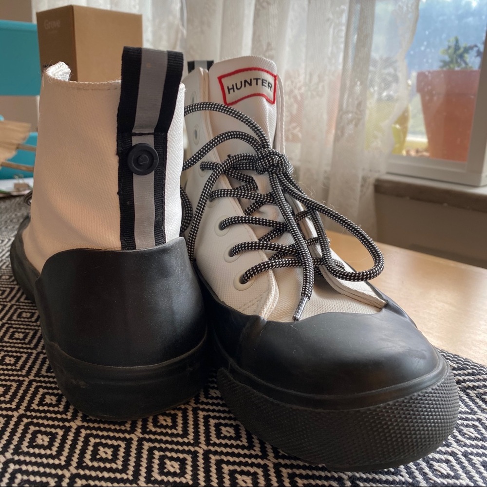Black & White Hunter Rain boots